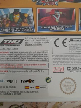 Juego Wii Marvel Super Hero Squad+ Pack Super Hero