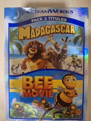 Pack DVD Madagascar & Bee Movie por un euro