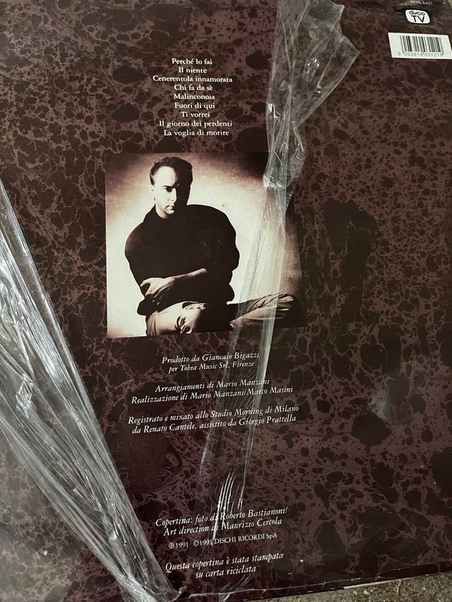 Vinile 33 giri Marco Masini - Malinconoia