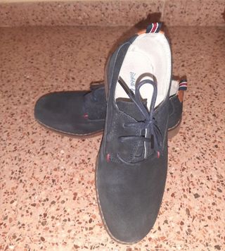 Zapatos Piel Azul Marino