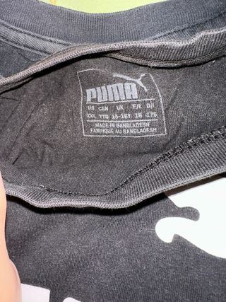 Camisetas Nike, Puma y Siksilk negra talla XS
