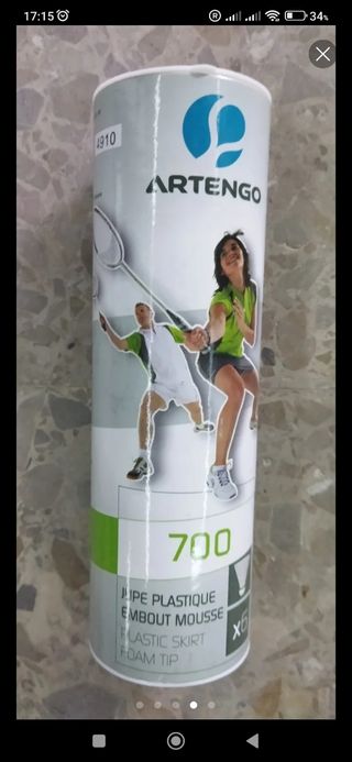 5 Raquetas bádminton y volantes