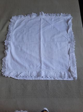 Fodere cuscino cotone bianco ricamata