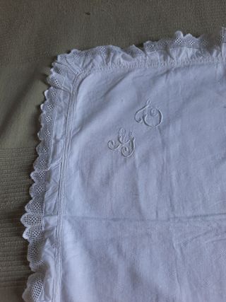 Fodere cuscino cotone bianco ricamata