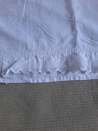 Fodere cuscino cotone bianco ricamata