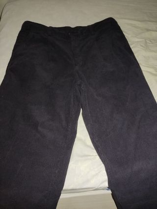 Pantalones pana Pierre Cardin negros talla 44