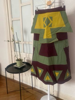 Falda larga multicolor - boho