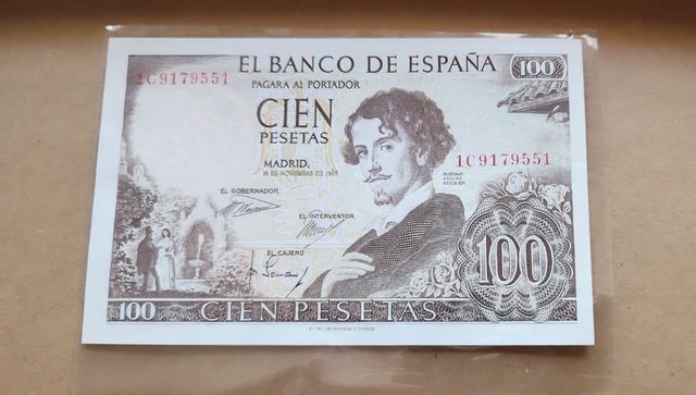 Billete 100 Pesetas España 1965