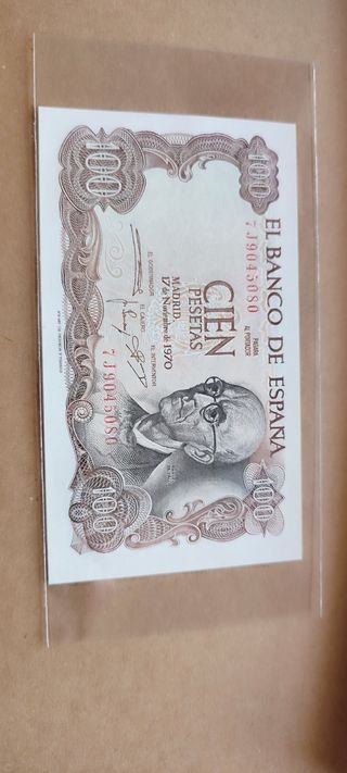 Billete 100 Pesetas España 1970