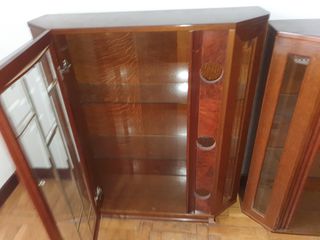 Vitrinas madera cristal - 2 uds