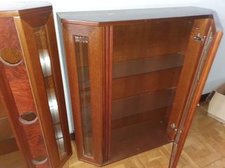 Vitrinas madera cristal - 2 uds