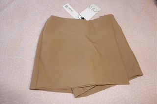 Falda pantalón Zara marrón XS