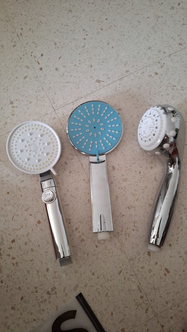 3 Cabezales Ducha Multifunción