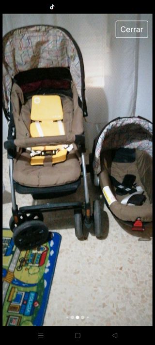 Silla paseo bebé + capazo