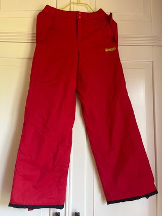 Pantalones nieve Berg rojo niño