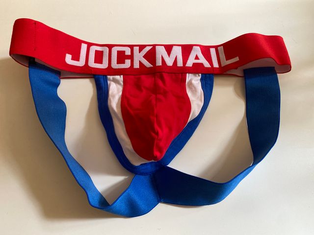 Jockstrap Jockmail rojo-azul