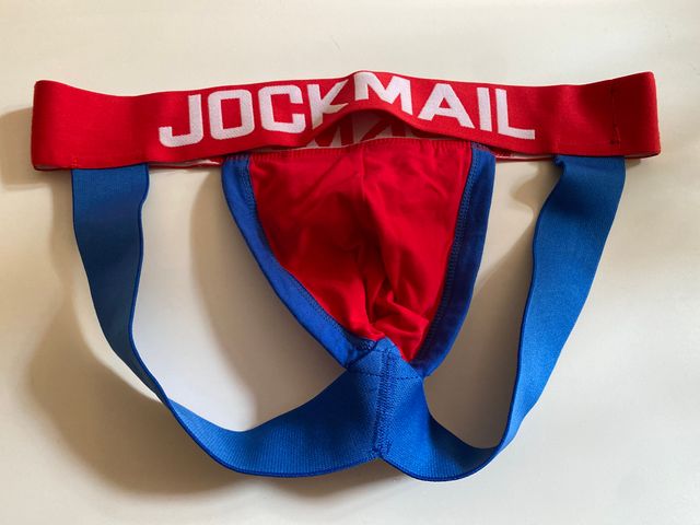 Jockstrap Jockmail rojo-azul