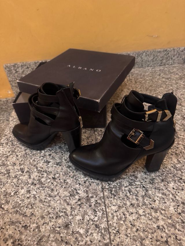 Stivaletti Albano Pelle Nera