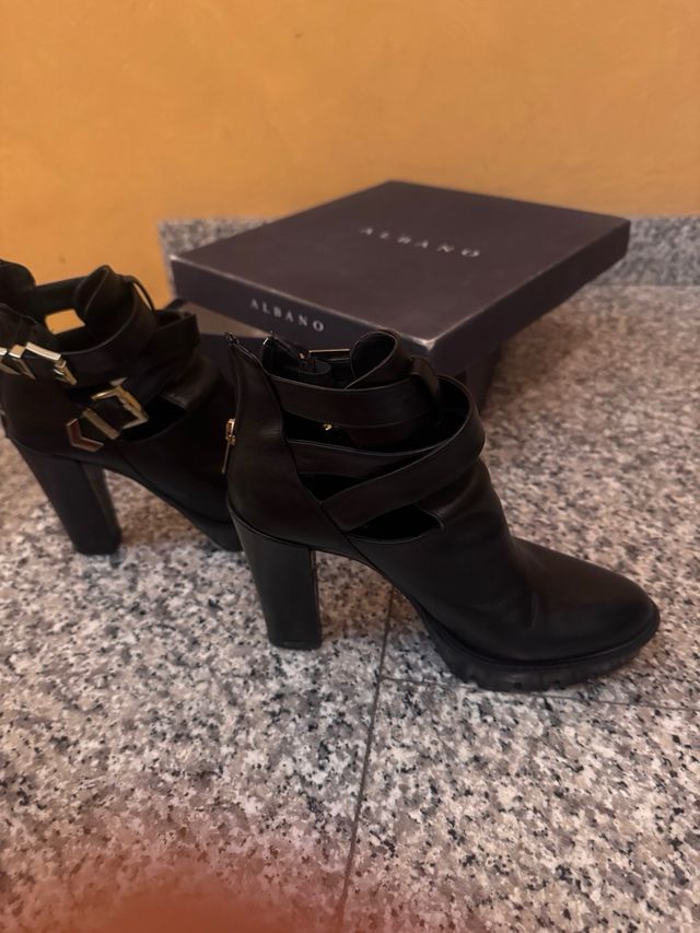 Stivaletti Albano Pelle Nera