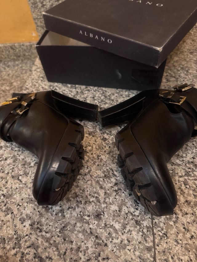 Stivaletti Albano Pelle Nera