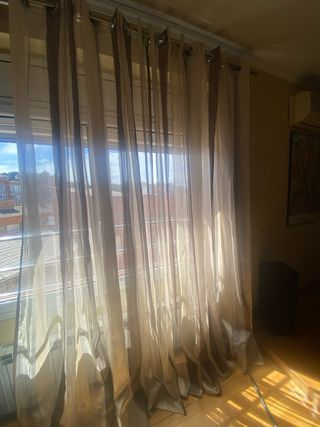 5 piezas de Cortinas de ratlles tornasolades