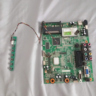 Placa base TV + Panel botones + cable de red