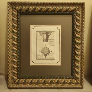 4 Quadri | Colonne di disegno tecnico