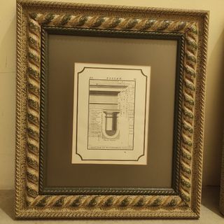 4 Quadri | Colonne di disegno tecnico