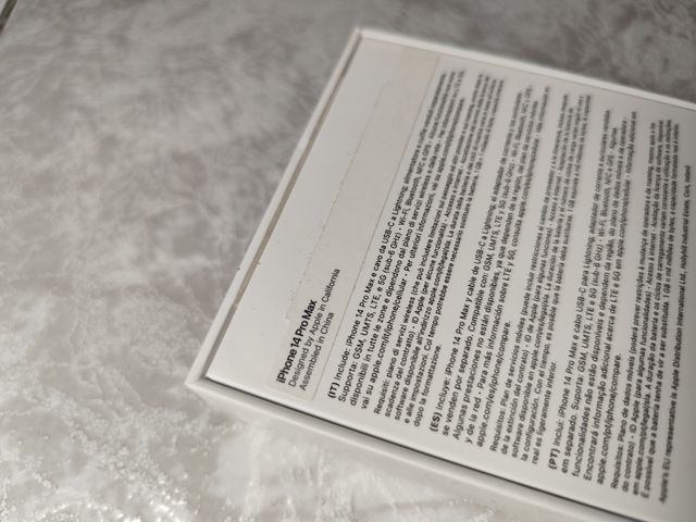 Caja iPhone 14 Pro Max 256GB