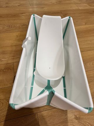 Bañera bebé plegable + soporte