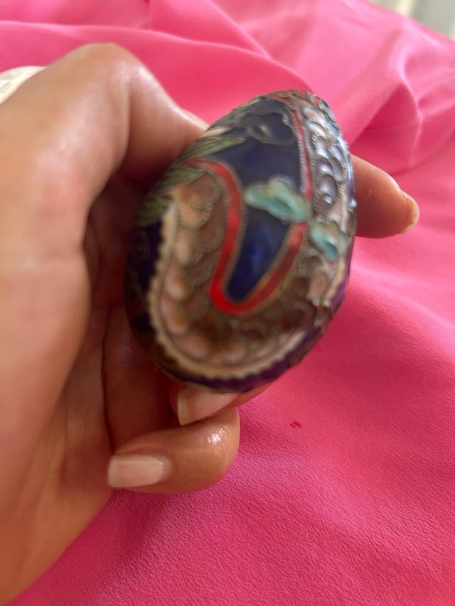 Huevos vintage: porcelana Goebel y cloisonné chin