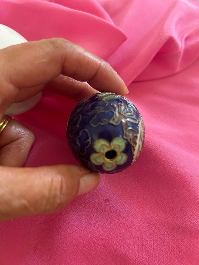 Huevos vintage: porcelana Goebel y cloisonné chin