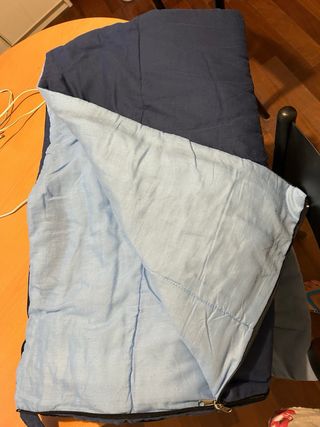 Sacco a pelo singolo blu