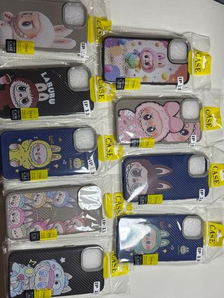 Fundas iPhone 13  labubu 9 diseños .