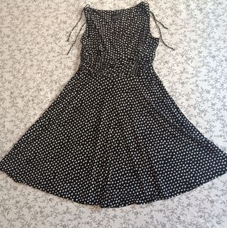 Vestido Scarlett lunares blanco y negro