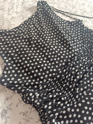 Vestido Scarlett lunares blanco y negro