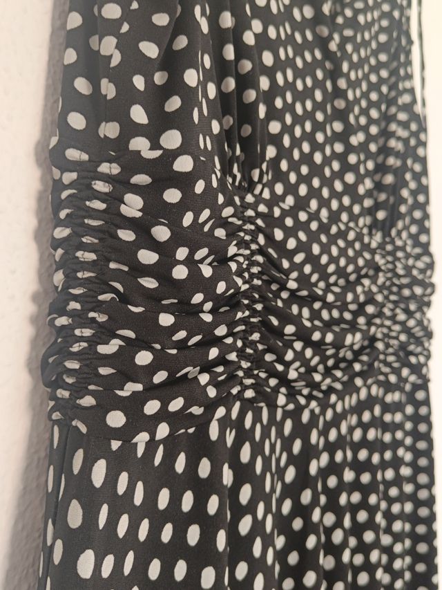 Vestido Scarlett lunares blanco y negro