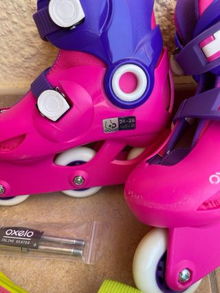 Patines Oxelo Play 3 (26-28) rosa casi nuevos
