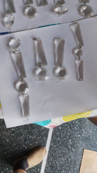 33 gocce cristallo lampadario vintage