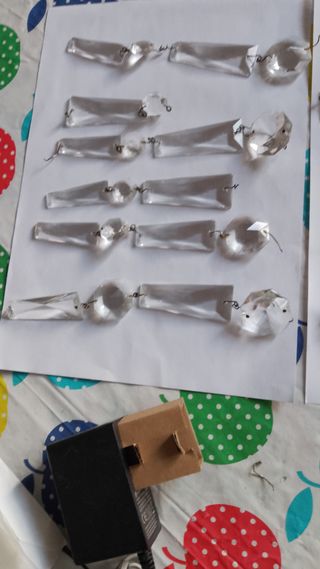 33 gocce cristallo lampadario vintage