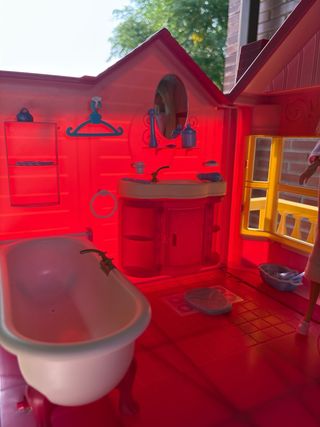 Casa Rosa muñecas Barbie con muñecos y accesorios