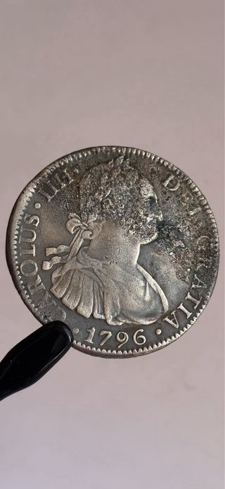 8 reales 1796 (MBC-/MBC) Mexico Carlos IIII