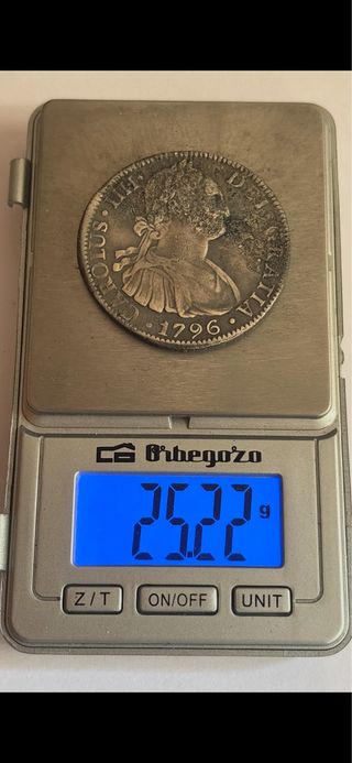 8 reales 1796 (MBC-/MBC) Mexico Carlos IIII