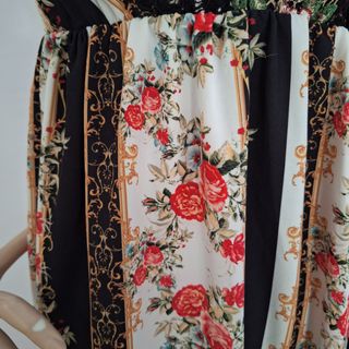 Vestito lungo elegante - fiori