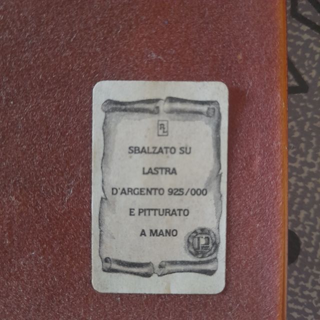 Quadretti vintage bassorilievo su lastre argento