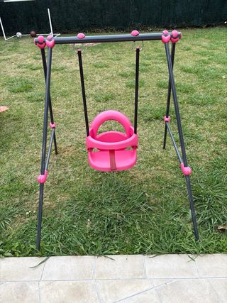 Columpio bebé infantil rosa