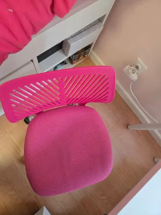 Silla escritorio giratoria rosa