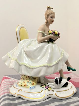 Figura porcelana Wallendorf 22cm