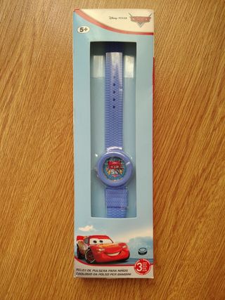 Reloj infantil Cars Disney Pixar. Nuevo 