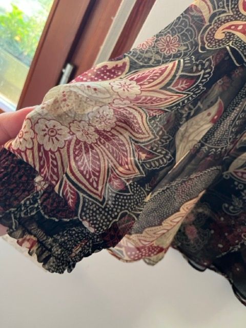 Blusa trasparenza fiori